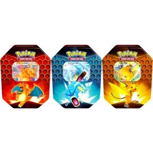 Pokémon TCG: Hidden Fates Tins - Set of 3, Brand New! Charizard Raichu Gyarados